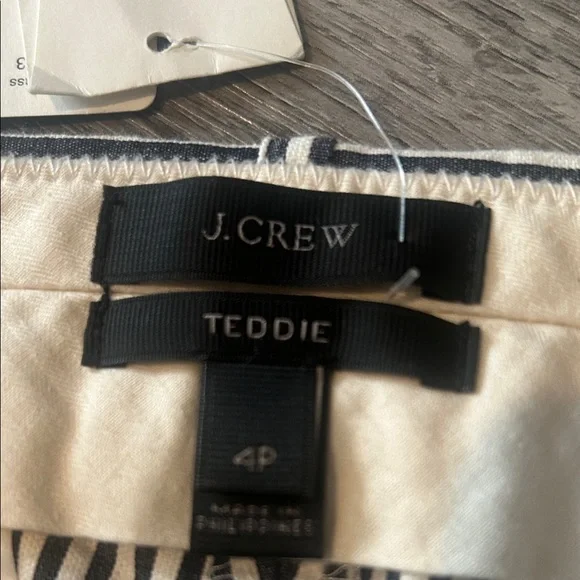 J.Crew Teddie Navy and Cream Striped Pants - Picture 3 of 12